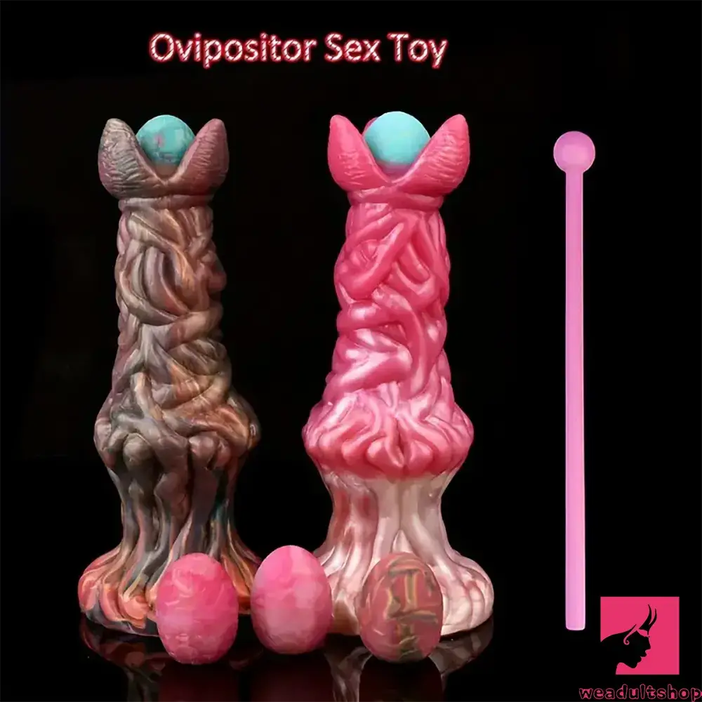 7.99in Silicone Soft Big Knot Alien Ovipositor Dildo For Female Lay Eggs