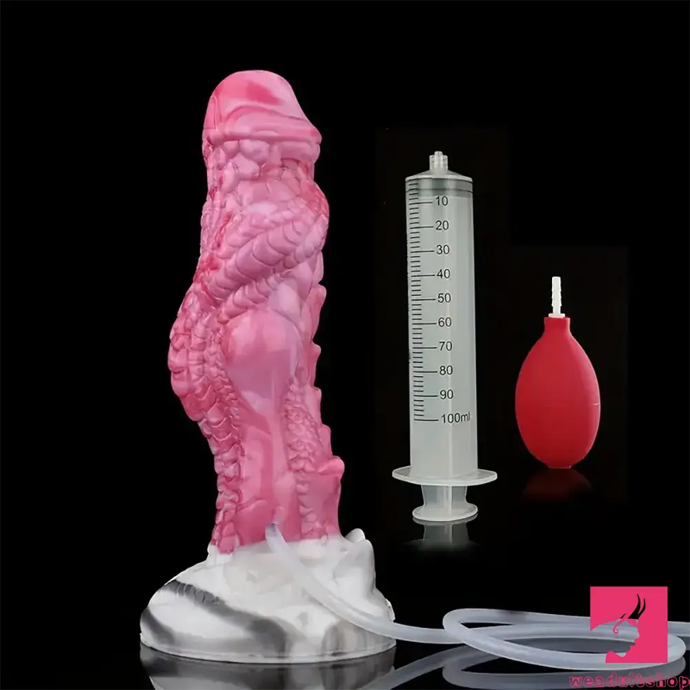 8.03in Realistic Animal Alien Dragon Ejaculating Silicone Male Dildo