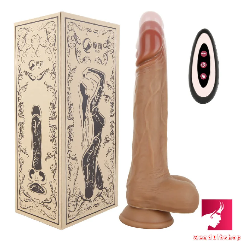 8.3in Wireless Soft Heating Thrusting Dildo Masturbation Toy