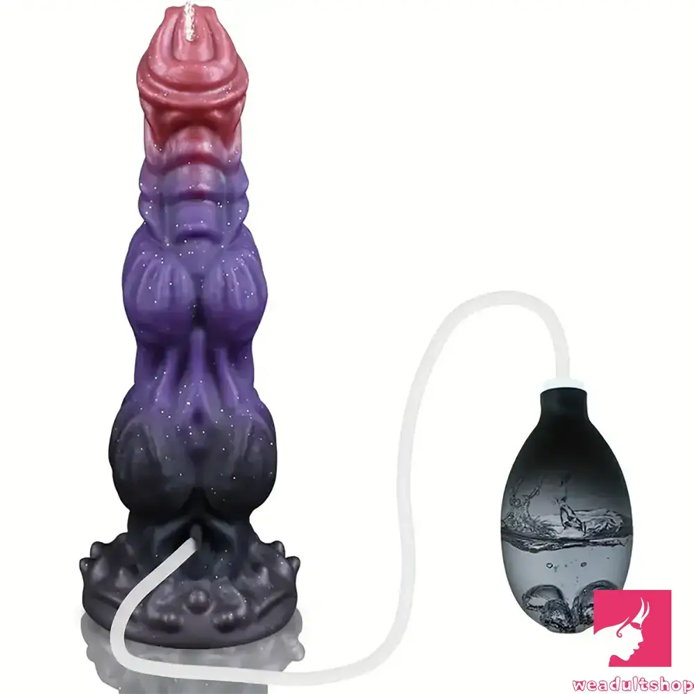 9.4in Fantasy Monster Silicone Soft Ejaculating Dildo For Female Orgasm