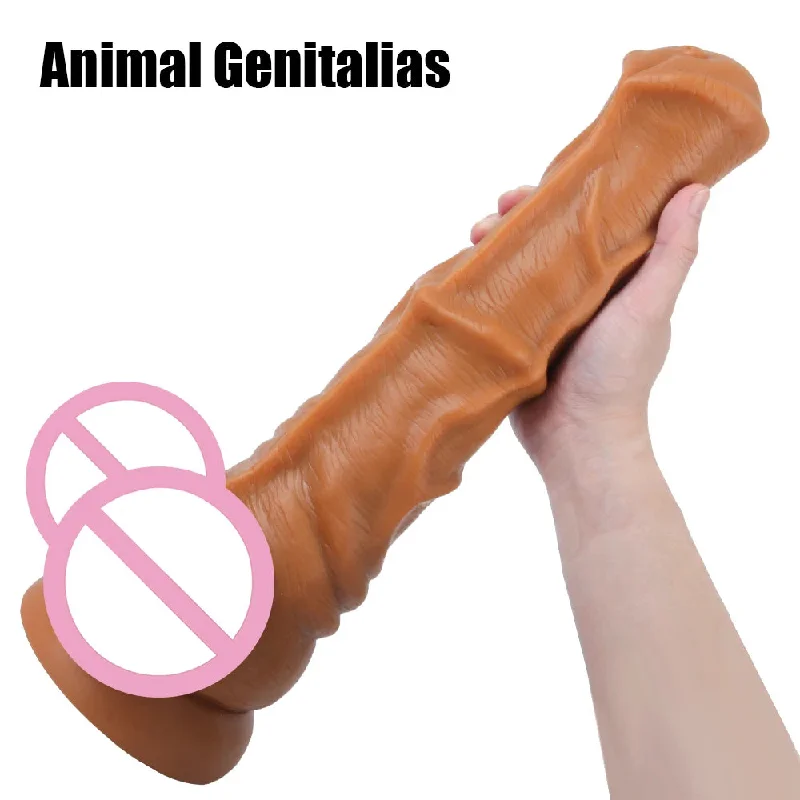 Giant Horse Dildo Butt Plug - Silicone Realistic Animal Dildo Sex Toys