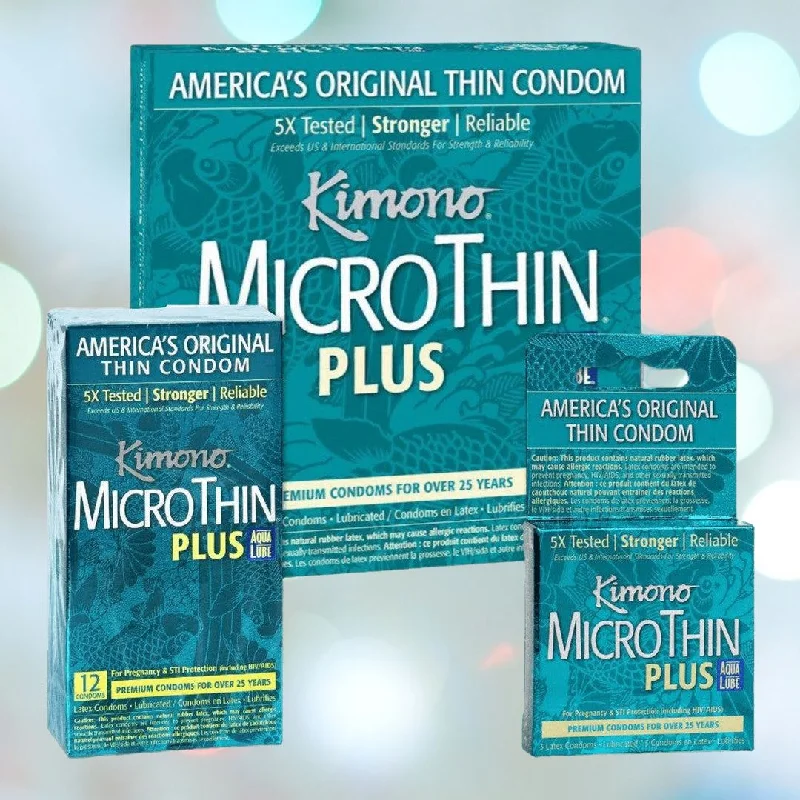 Kimono Microthin Plus Aqua Lube Condoms