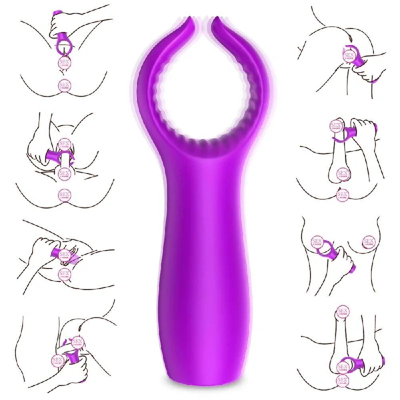 Mini Lock Ring Compact Detachable AV Vibrator