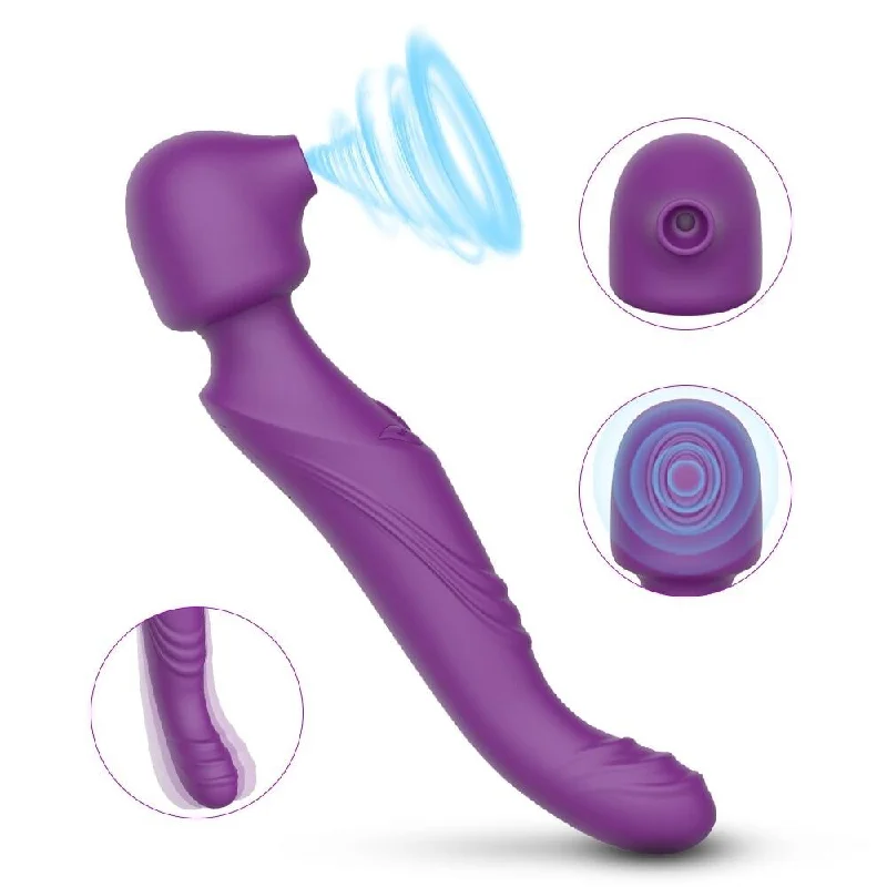 Multiple Frequencies Virbating Padding Sucking Vibrator