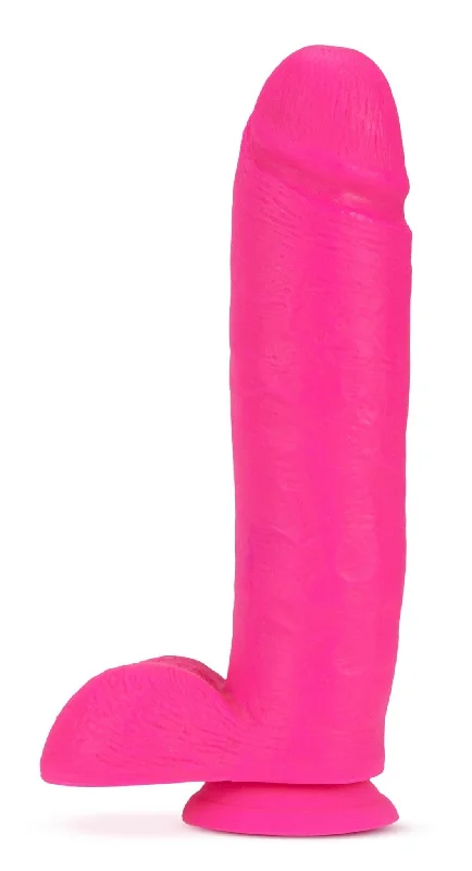 Neo - 10 Inch Dual Density Dildo - Neon Pink