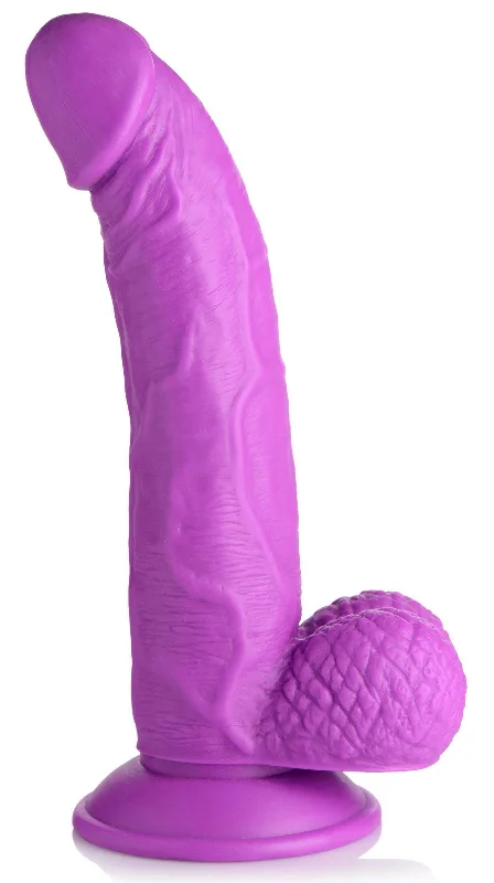 Pop Pecker 7.5 Inch Dildo With Balls - Purple