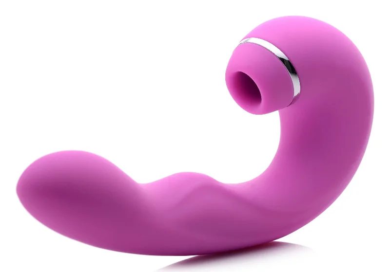 Shegasm 5 Star 10x Tapping G-Spot Vibe With Suction - Pink