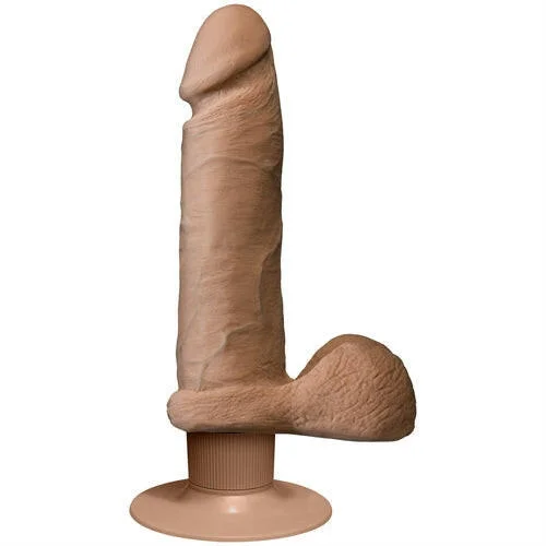 The Realistic Cock Ultraskyn Vibrating 6" - Caramel