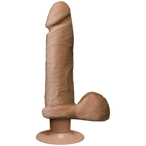 The Realistic Cock Ultraskyn Vibrating 8" - Caramel