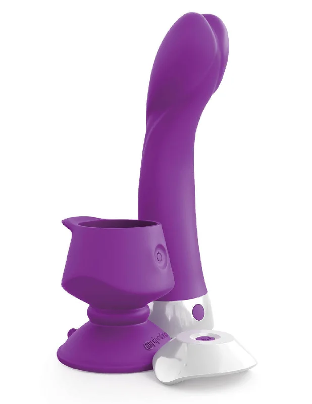 Threesome Wall Banger G Silicone Vibrator - Purple