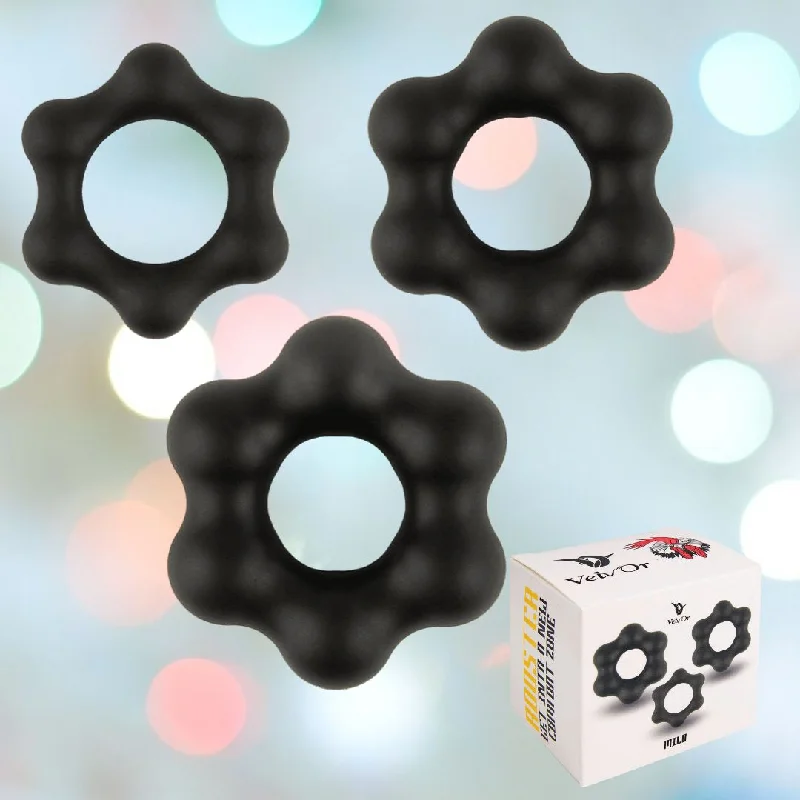 Velv'Or Rooster Milo Set of 3 Soft Silicone Cock Rings