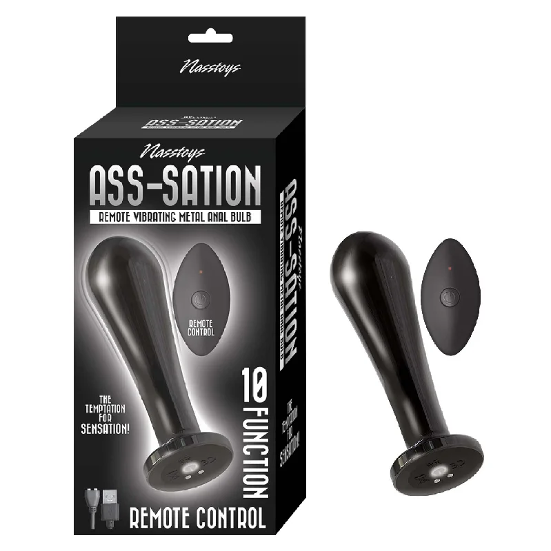 ASS-SATION REMOTE VIBRATING METAL ANAL BULB-BLACK