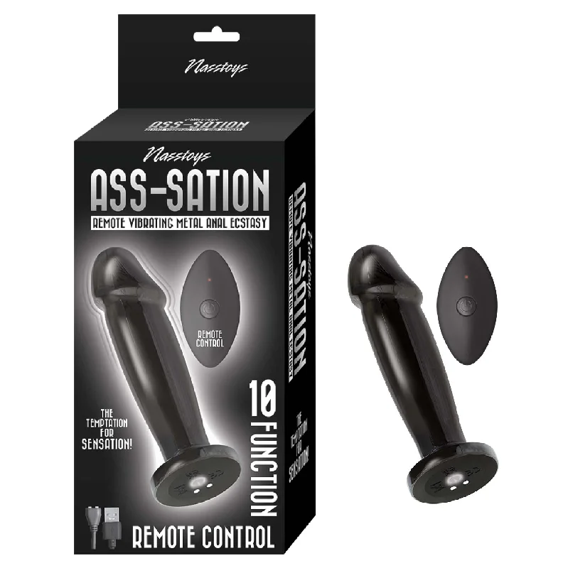 ASS-SATION REMOTE VIBRATING METAL ANAL ECSTASY-BLACK