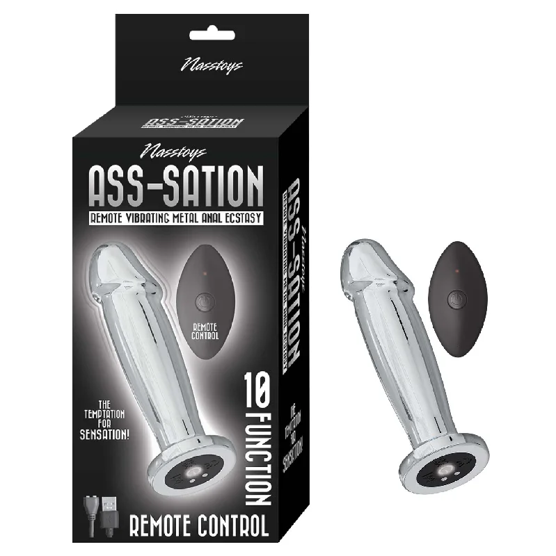 ASS-SATION REMOTE VIBRATING METAL ANAL ECSTASY-SILVER