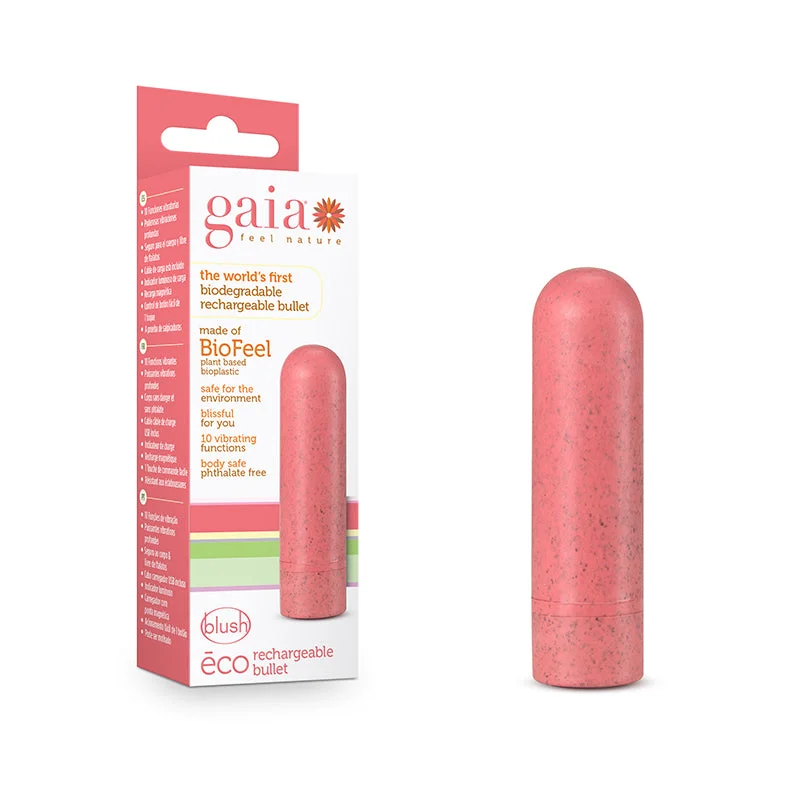 Blush Gaia Eco Rechargeable Bullet Vibrator Coral