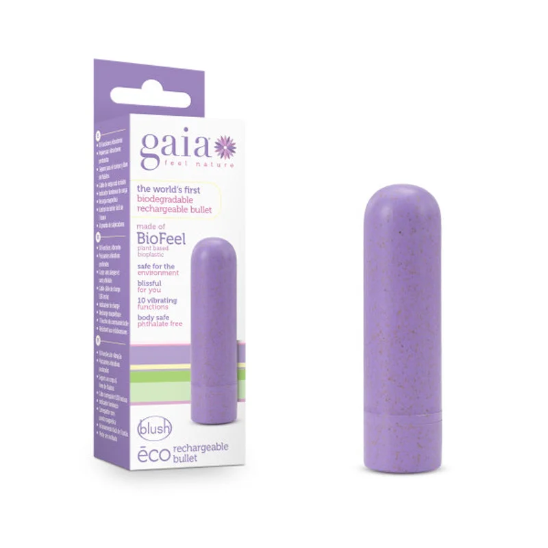 Blush Gaia Eco Rechargeable Bullet Vibrator Lilac