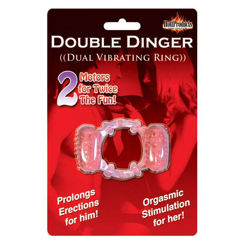 Humm Dinger Double Dinger Cockring (Magenta)