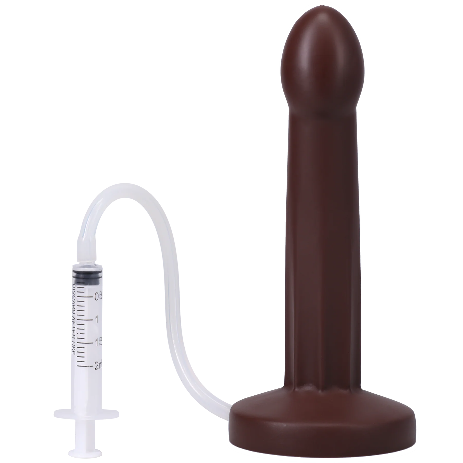 POP Squirting Silicone Dildo - Espresso