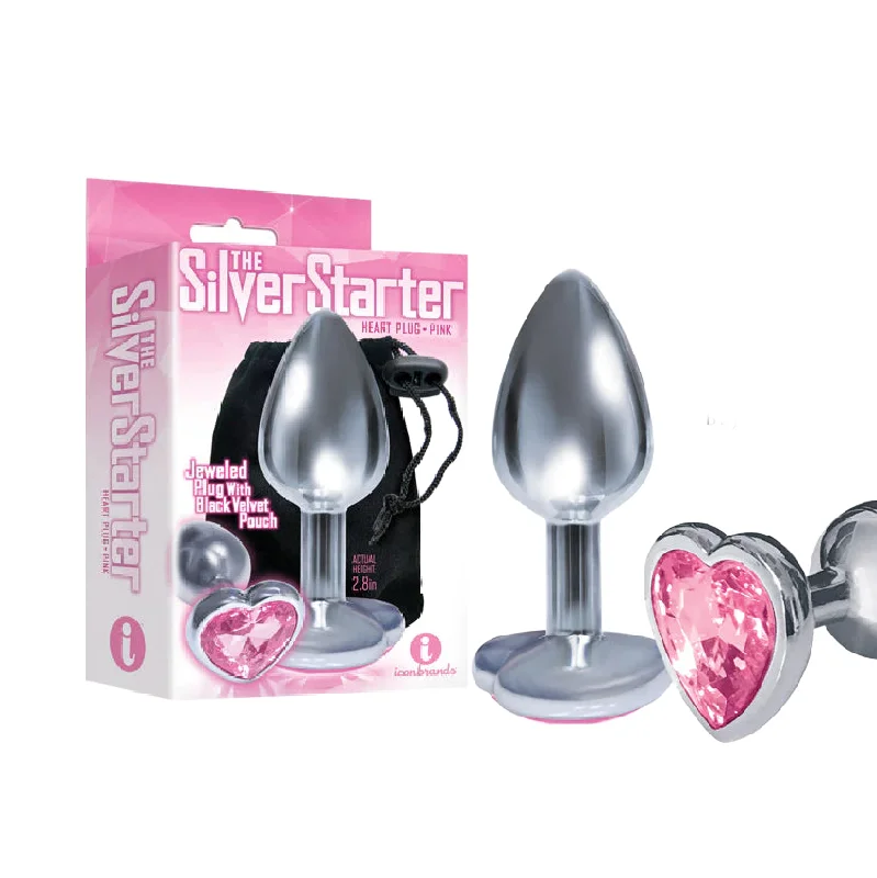 The 9's The Silver Starter Bejeweld Stainless Steel Plug Pink