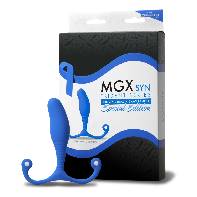 Trident Series MGX Syn P-Spot Prostate Stimulator - Blue