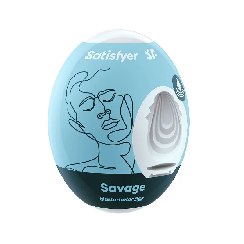 Satisfyer - Savage Masturbator Egg (Blue)